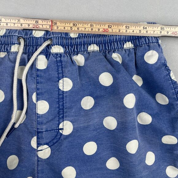 Urban Outfitters Katin Shorts Men M Blue Hybrid Swim Trunks Polka Dot Summer GUC - Picture 7 of 10